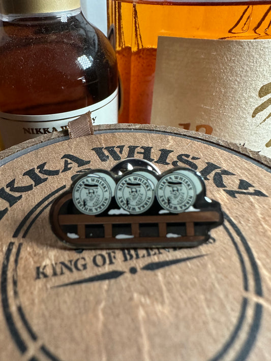 Nikka Yoichi Distillery pin badges (Barrels)