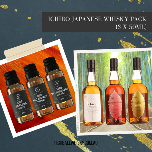 Ichiro Whisky Pack Japanese  (3  x 50ml)